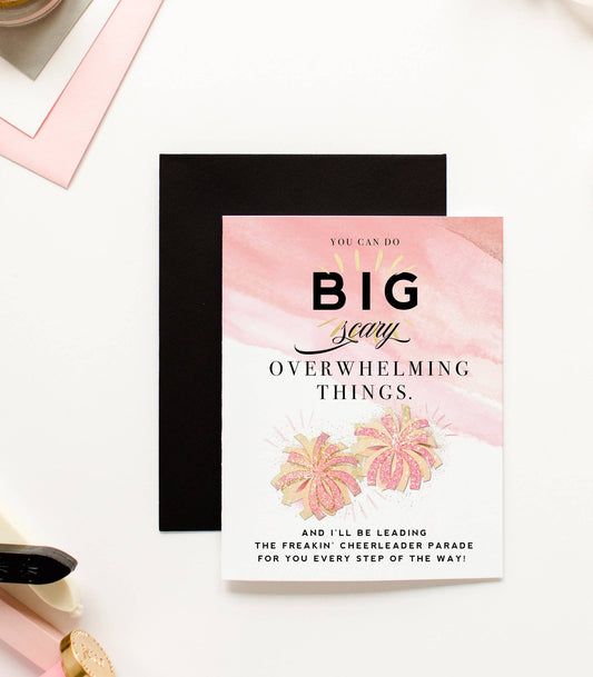 Big Scary Things Cheerleader Support Card