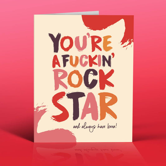 Fucking Rock Star Card